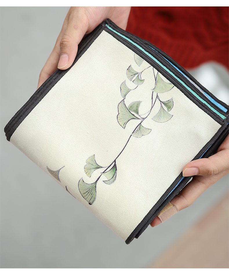 By mud hand - made tea towels more Chinese style suede bibulous tea table cloth long tea table cloth kung fu tea accessories