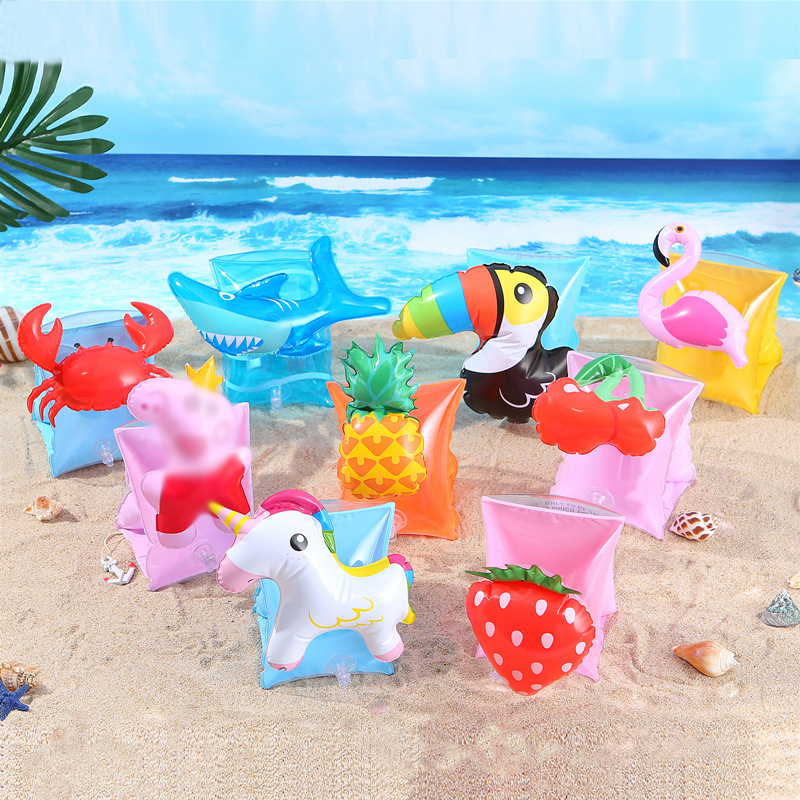 Crab Flamingo children's swimming ring auxiliary arm ring Inflatable sleeve floating baby beginner learning swimming equipment