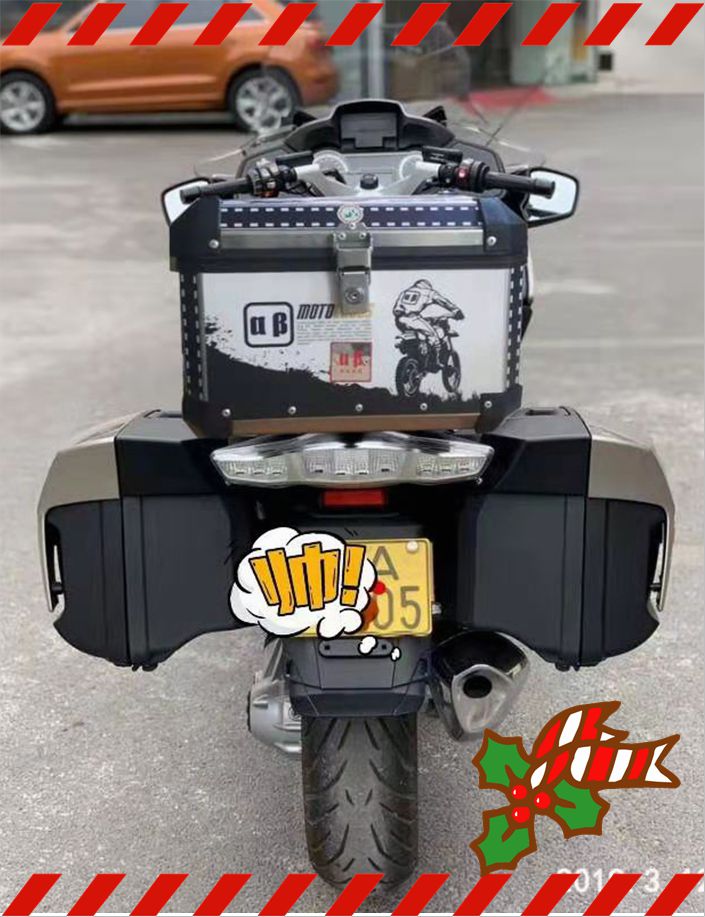 Đuôi xe máy bằng hợp kim nhôm hộp bên hông Suzuki gw Suzuki uu Honda 190 Benali gió xuân Haojue Yamaha - Xe gắn máy phía sau hộp thùng đựng đồ xe máy exciter 150