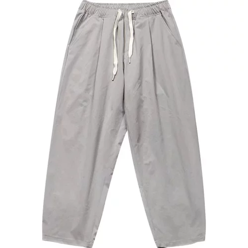 Летние трендовые мужские универсальные штаны для школьников, в корейском стиле, свободный прямой крой