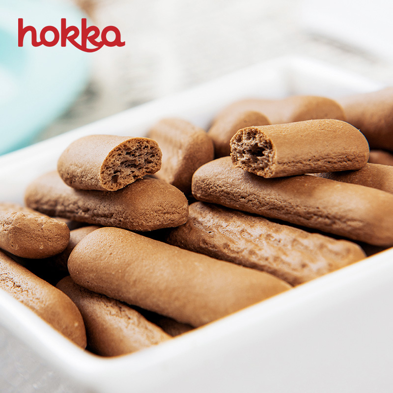 日本hokka北陆制果经典红糖黑糖 手指饼干儿童磨牙小包装15g*4袋