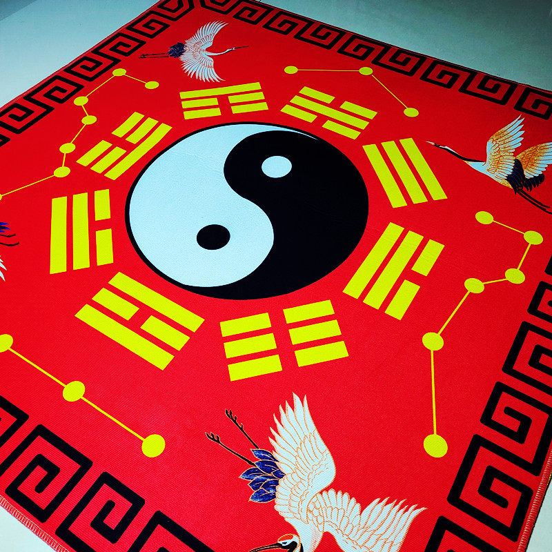 ковер 罡毯仙鹤款太极八卦毯毛毯罡单加厚打坐地垫门垫客厅卧室佛堂地毯