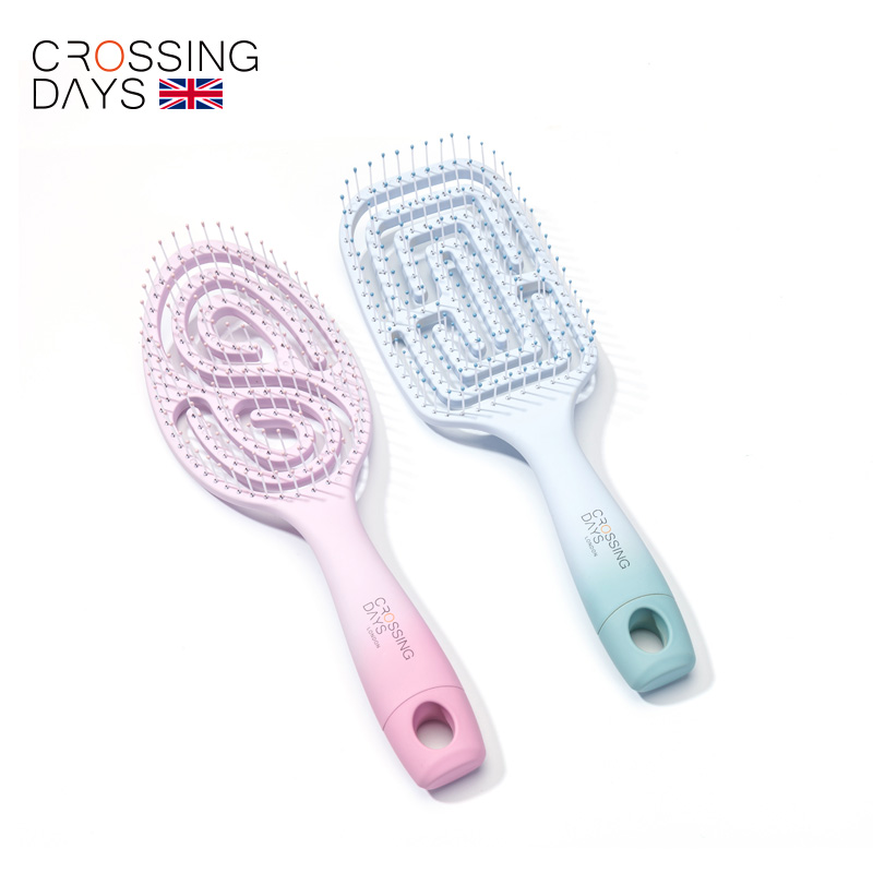 英国CROSSINGDAYS正品按摩顺发tt梳子女网红款王妃梳美卷发排骨梳