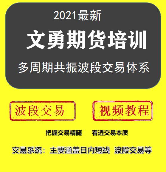 Wen Yong Multi-Week Resonance Trading System Futures Training Film Attached To Resonance Grading Early Warning Special Group Experience
