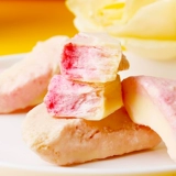 Замороженные персиковые высушенные персиковые кусочки персикового персика хрустящие фрукты сухой выпека