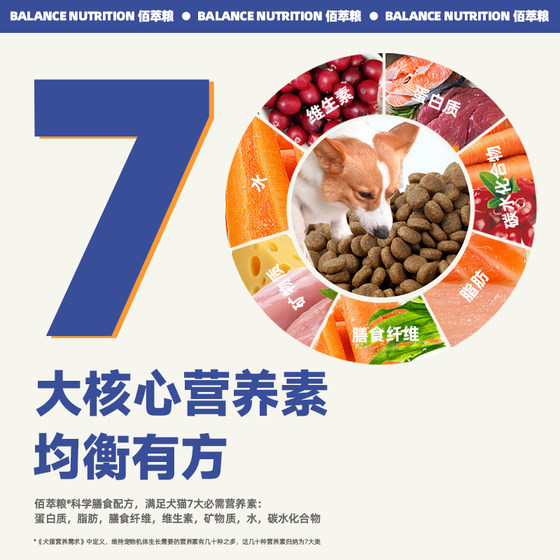 McFoodie dog food Baicui adult dog food 2kg full price puppy food 4Jin [Jin equals 0.5kg] beef egg yolk Teddy Bichon pet food