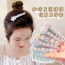 Broken Hair Comb Rear Brain Spoon Finishing Deviner Girls Head Adorned With Fish Ji Stars Hair Clip Little Girl Card Issued Child Insert