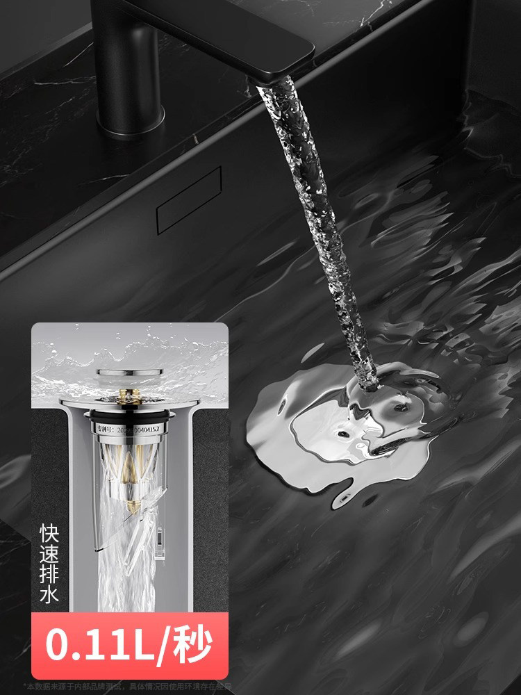 Sink Drain Plug, Basin Pop-Up Drain Core, Sink Accessories, Push-Type Anti-Odor Device