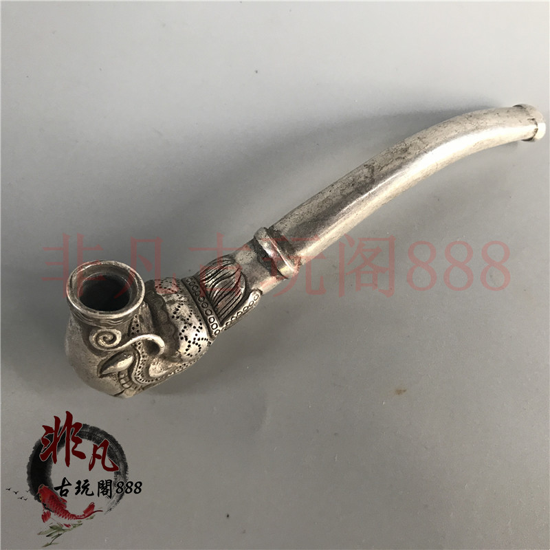 Retro Hidden Silver Ethnic Wind Ancient Silver Male and female Tobacco Fighting Necklace Nepal Tibetan Silver Cigarettes Smoking tobacco Tobacco Pouches