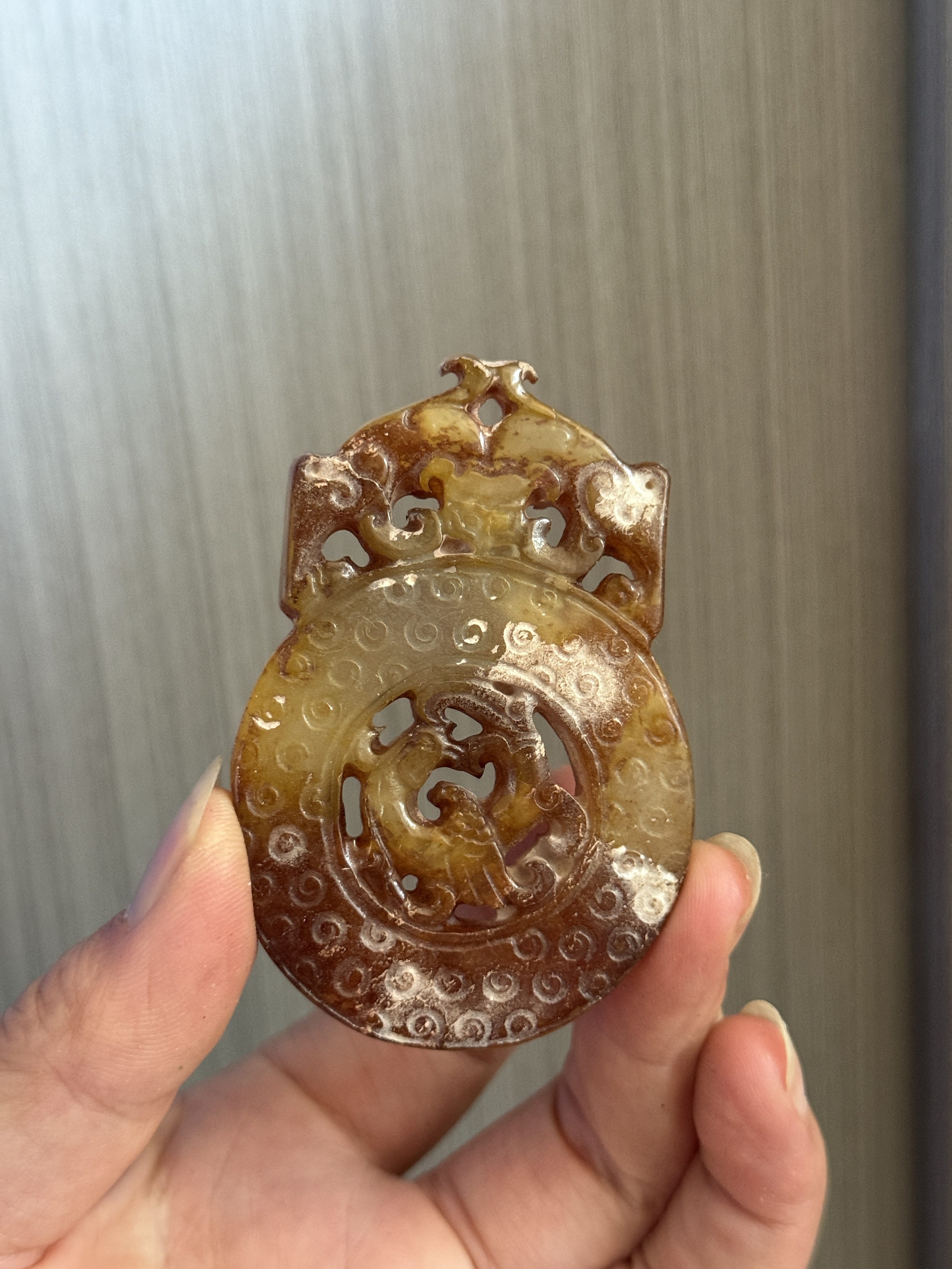 老物件古玩玉器文玩雜項高古玉老岫玉玉石擺飾玉璧玉佩掛件收藏品