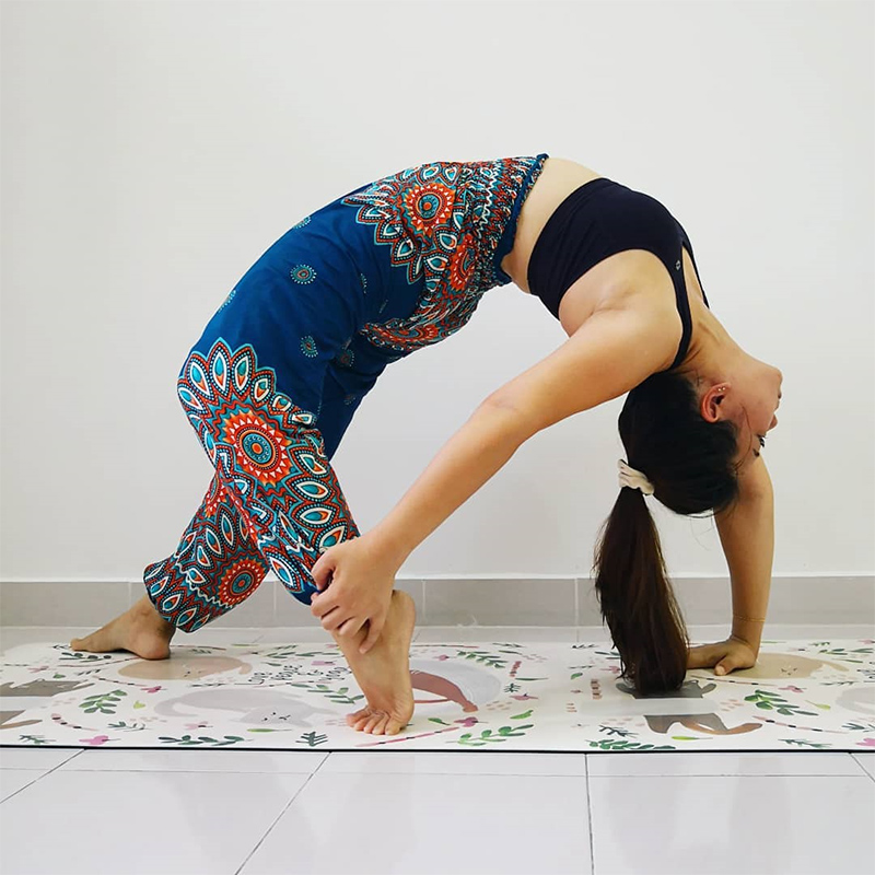 Bohemian yoga bloomers summer cotton beach anti-mosquito sunscreen breathable print Thai sports casual pants