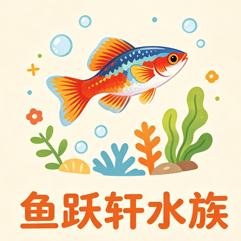 鱼跃轩水族的LOGO