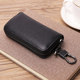 Genuine leather simple zipper key bag men's waist hanging multi-functional household small bag large capacity cowhide ladies key bag