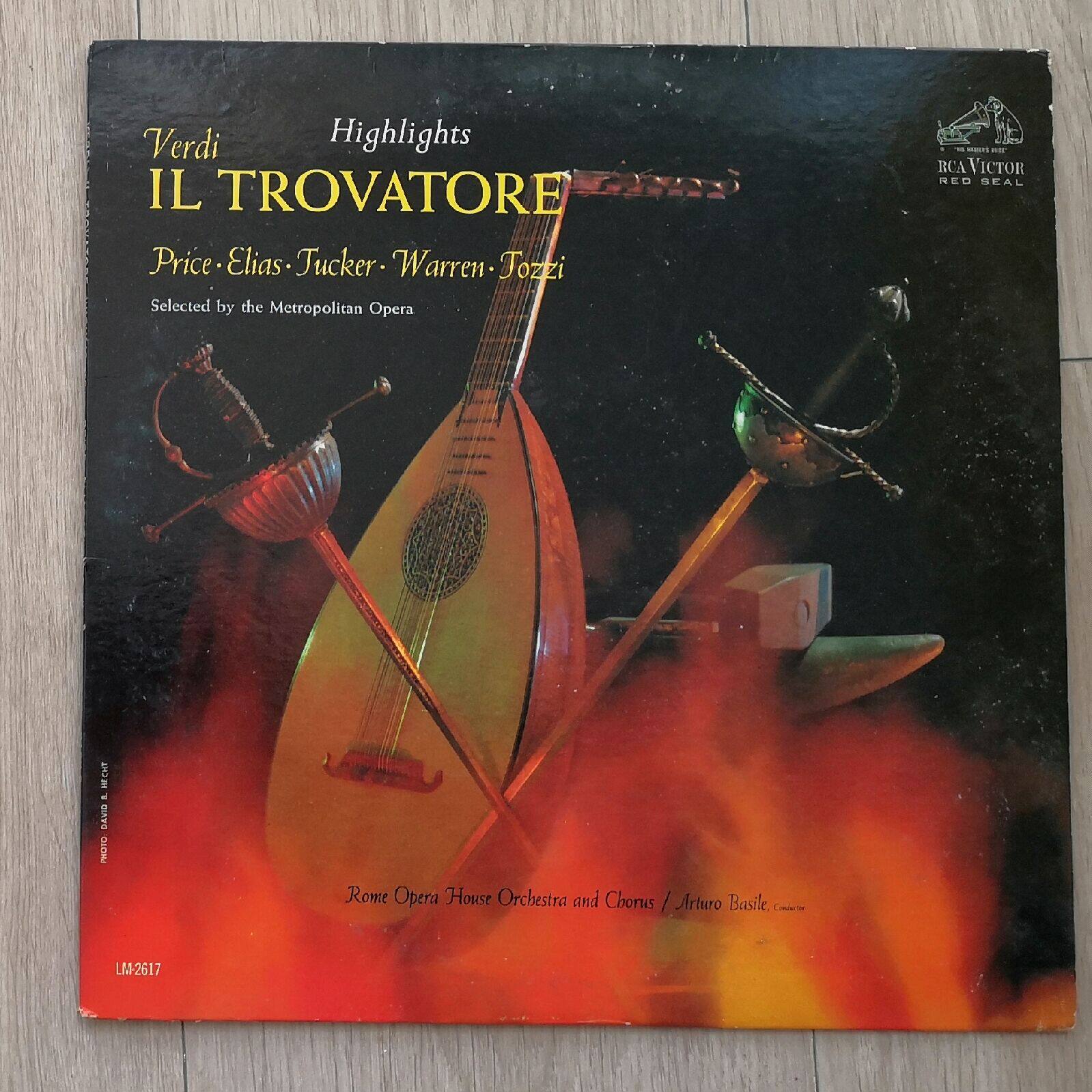 Opera verdi verdi verdi il trovatore price elias tucker warren vinyl LP