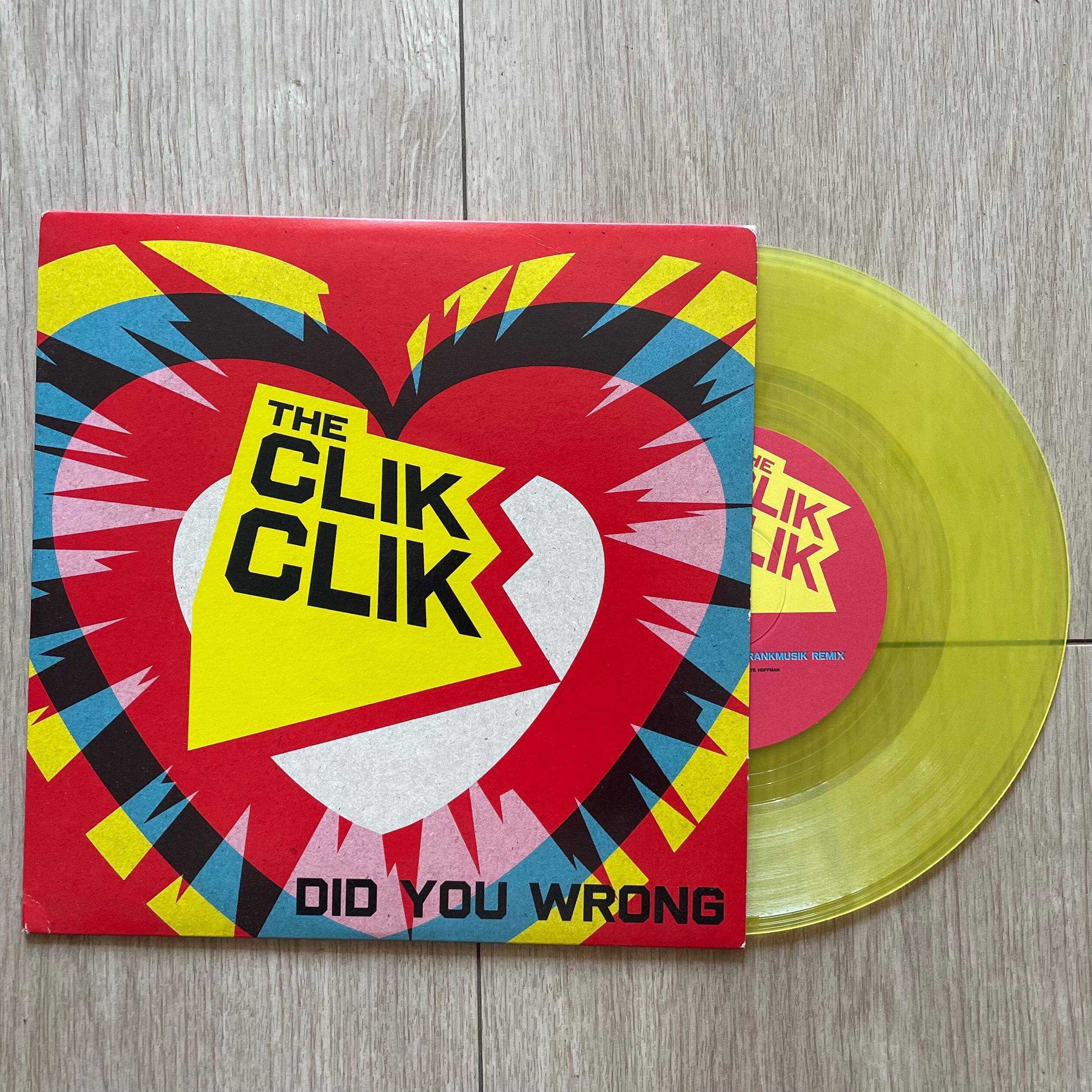 (7-inch yellow gum) alternative rock the clik clik did you wrong vinyl LP