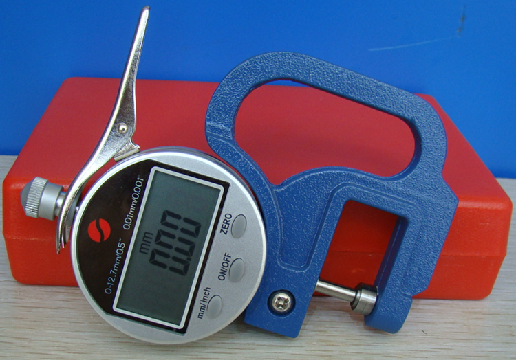 Shanghai Upper Shen Number Measuring Thickness Gauge 0-12 7mm 7mm Precision: 0 01mm 9 Volume Upper Shen Thickness Gauge Thick Gauge