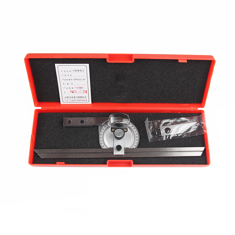 New Arrival Shanghai Lugong Universal Angle Ruler 0-360 Degrees Accuracy: 0 05mm Universal Energy Angle Gauge