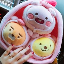 () Cute Cartoon One Cog Pig Small Lion Paparazzi Plush Toy Teenage Girl Hearts Doll