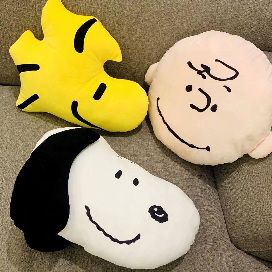 Cute Cartoon Head Type Pattern Hug Pillow Plush Lean Back Cushion Sofa Cushions Leaning Back To Pillow Home Children Bedroom Floating Window Decorations