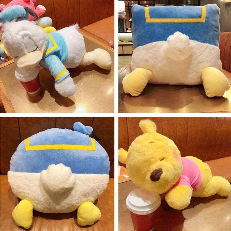 Teenage Girl Hearts Cute Cartoon Creativity Freaking Duck Duck Ass Plush Pillow Refueling Duck Back Cushion Headboard With Pillow Gift