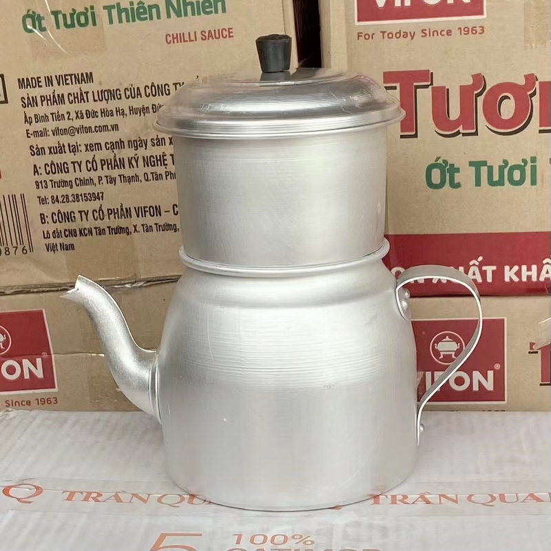  Vietnamese Specialty Coffee Drip Pot, Large Size, Suitable for Multiple People, Capacity 1000ml, for Commercial and Home Use
