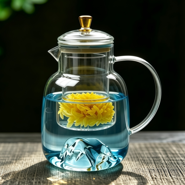 304 extra large thickened glass teapot heat-resistant filter Internet celebrity teapot explosion-proof set open flame household tea making
