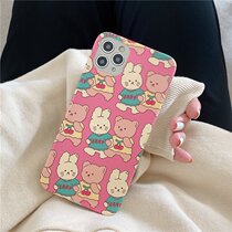 Korean style bear rabbit is suitable for iPhone13 12proMax Apple Xsmax mobile phone case 78plus silk XR