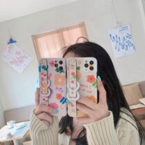 Korean Wind Flower 12Pro Max Apple X XS XR for 11 phone case iPhone8plus wristband women