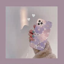 Literary flowers 13 12proMax Apple XS XR for 11 mobile phone case iPhone8plus leather men and women X