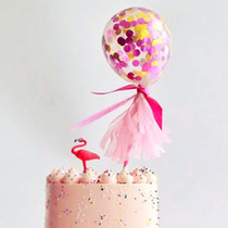 Cake decoration wafer transparent balloon Birthday party Wedding dessert table decoration three-dimensional balloon decoration ornaments