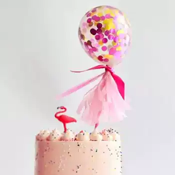 Cake decoration round transparent balloon birthday party wedding dessert table decoration three-dimensional balloon decoration ornaments