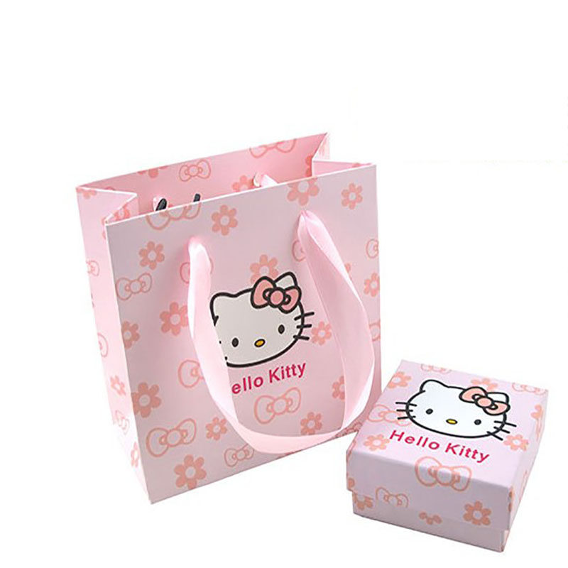 Hello Kitty Lan Fatty Jingle Cat Paper Box Bracelet Bracelet Gift Box Necklace Earrings Ring Pendant Gift Box