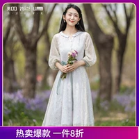 烟花烫 Шифоновое летнее платье, подходит для подростков, 2023, в цветочек