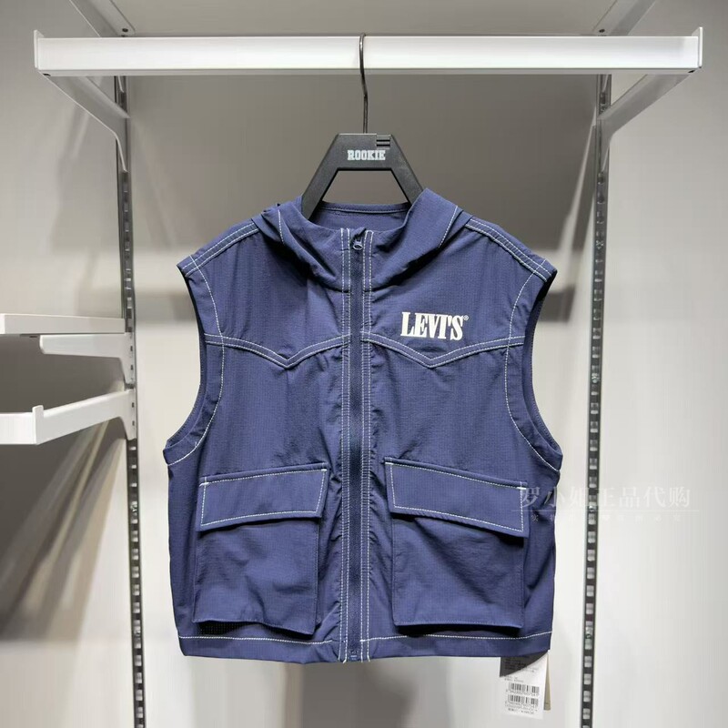 Levi's Children's Hooded Vest/Lv2622276 Boys and Girls 26 Summer New Style Woven Breathable Thin Top