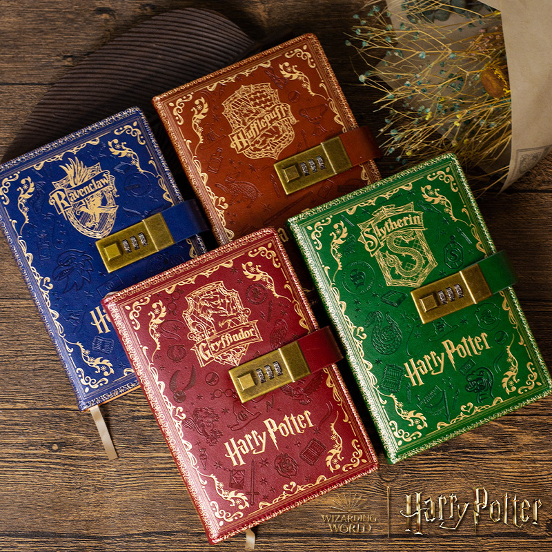 Authentic Harry Potter Four Houses Password Notebook Color Page A5 Notepad Children's Student Cartoon Diary