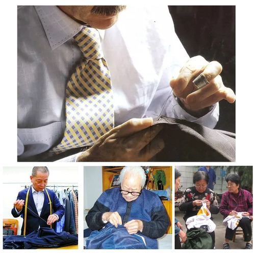 Домашняя иглоукалывание иглоукалывания, пожилые люди с бесплатными большими иглами для швейной одежды без ручной работы без резьбы не нужно носить,