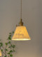 Japanese Retro Wabi-Sabi Style Nordic Brass Ceramic Small Pendant Light Simple Foyer Dining Room Bar Bedroom Bedside Lamp