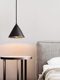 Natural black hole stone simple modern bedroom bedside chandelier mid-century style minimalist restaurant bar cafe chandelier