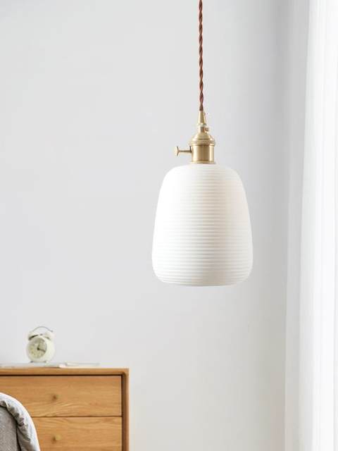 Nordic Ceramic Pendant Light, Artistic and Creative, Wabi-Sabi Style, Minimalist, Trendy, Suitable for Restaurants, Bedrooms, Study Rooms, and Bedside