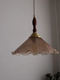Japanese-Style Retro Brass Crackle Glass Pendant Light for Bedroom Bedside, Guesthouse, Restaurant, Bar Counter, Foyer, Hallway, Balcony Lighting