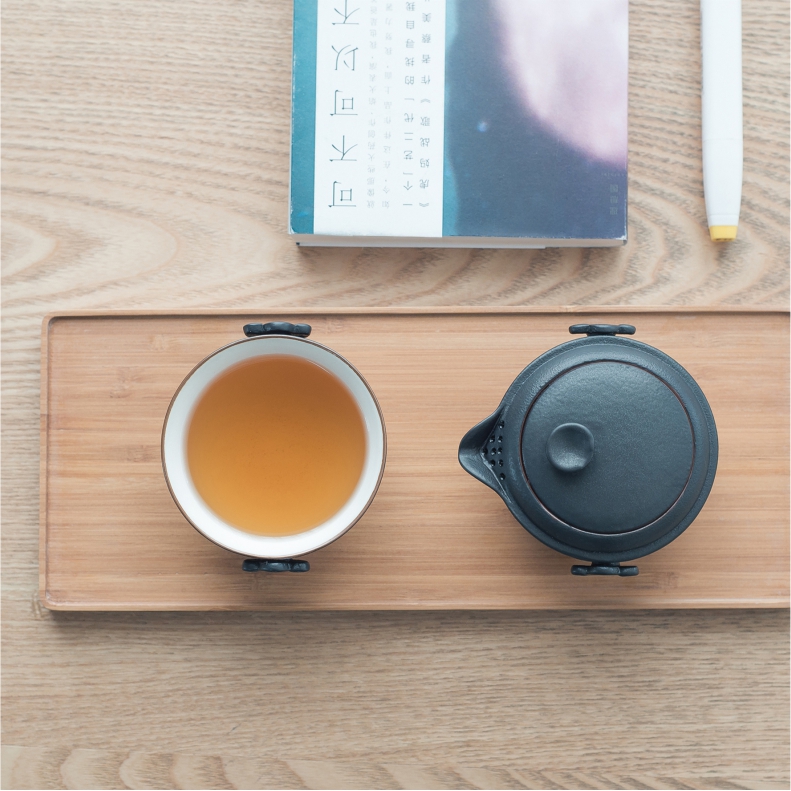 And the second ChaZhai contracted square bamboo bamboo tray household Japanese kung fu tea tray tea sets single simple dry terms plate