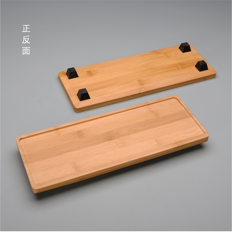 And the second ChaZhai contracted square bamboo bamboo tray household Japanese kung fu tea tray tea sets single simple dry terms plate