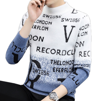 Milk jacket head mink half turtle collar gradient color