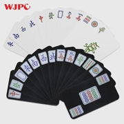 Solitaire Mahjong Chơi bài 136 Mahjong Nhựa độn chống nước PVC Mini Portable Mahjong Poker - Các lớp học Mạt chược / Cờ vua / giáo dục