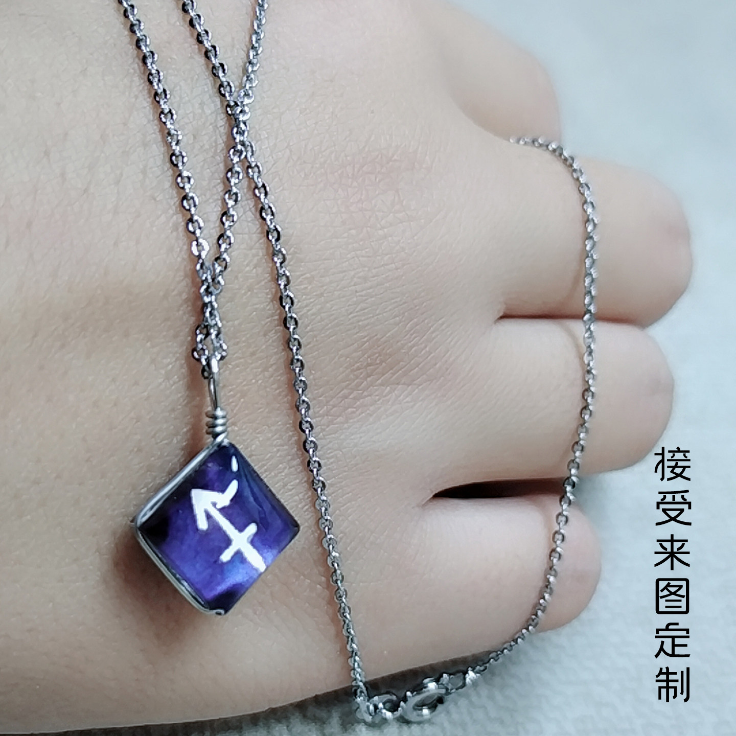 Twelve stars necklace female brother pendant student Japanese and Korean edition accessories can customize photo couple in hanging