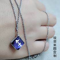 12 Constellation Necklace Female Male Brothers Pendant Student Japanese and Korean Edition Jewelry Customized Photo Couple ins Pendant
