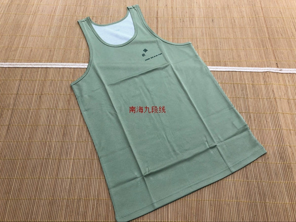 Fidelity Pint Wu Jing Green Cross Bar Vest Green Speed Dry Fabric Vest 87 Style Knitted Sweatshirt 87 Vest