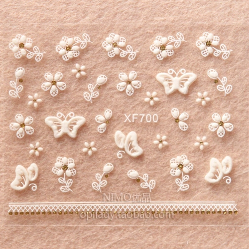 Трехмерные наклейки для ногтей для ногтей, лак для ногтей с бантиком, наклейка, украшение для ногтей, 3D, популярно в интернете