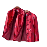 Зимой пожилой женский ватный ватный пиджак для пожилой женской женской жаки 60-80 пожилой день рождения день рождения Красная дедушка плюс бархатная куртка