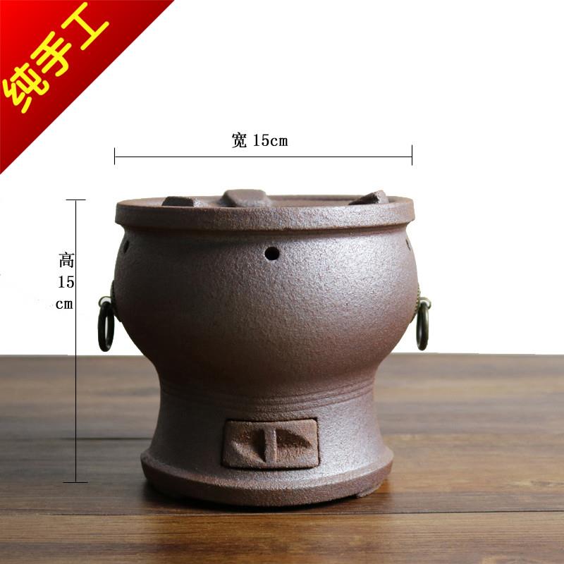 Violet arenaceous coarse ~ chaoshan wind furnace TaoLu small fire red mud portable kung fu tea stove'm boil tea, archaize wooden carbon.